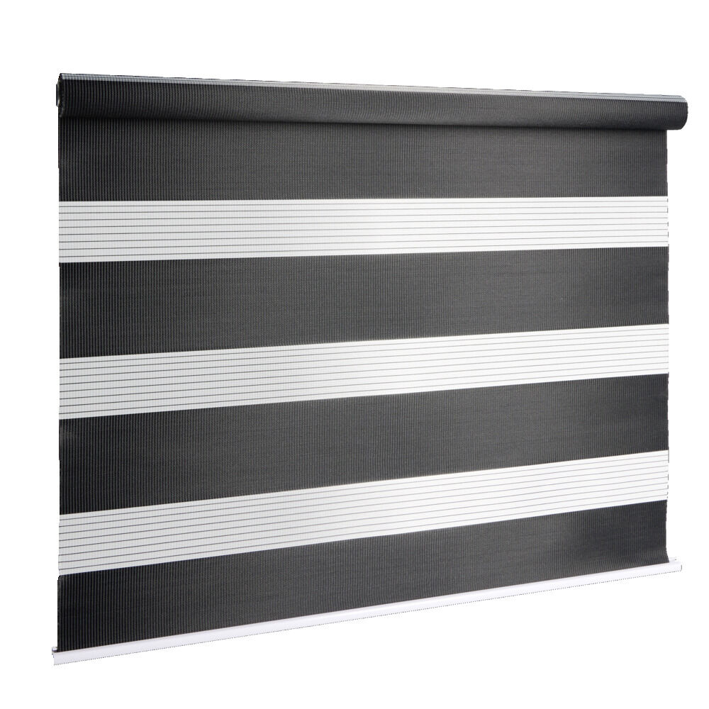 Store enrouleur avec ou sans perçage jour nuit noir 40x160cm