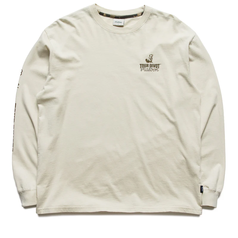Malbon Golf Tour Divot Gorse L/S Tee - Clay