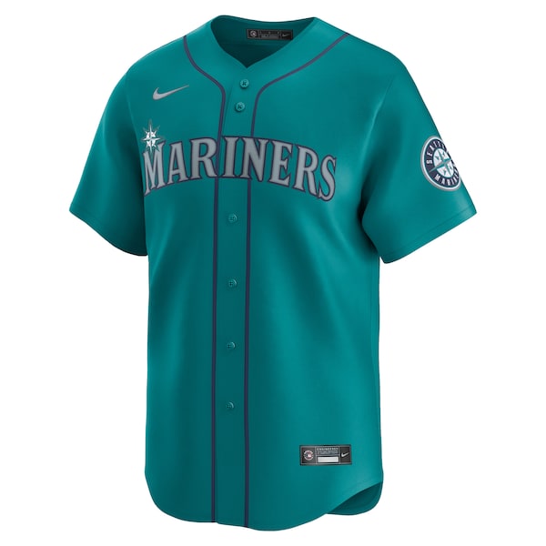 Julio Rodríguez Seattle Mariners Nike Alternate Limited Player Jersey – Aqua