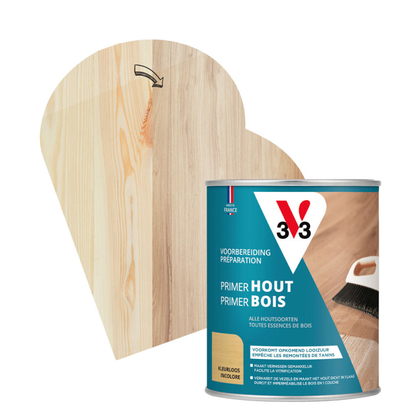 Primer pour bois incolore 0,75 L V33