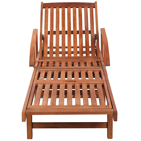 Lot de 2 transats chaise longue bois Helloshop26