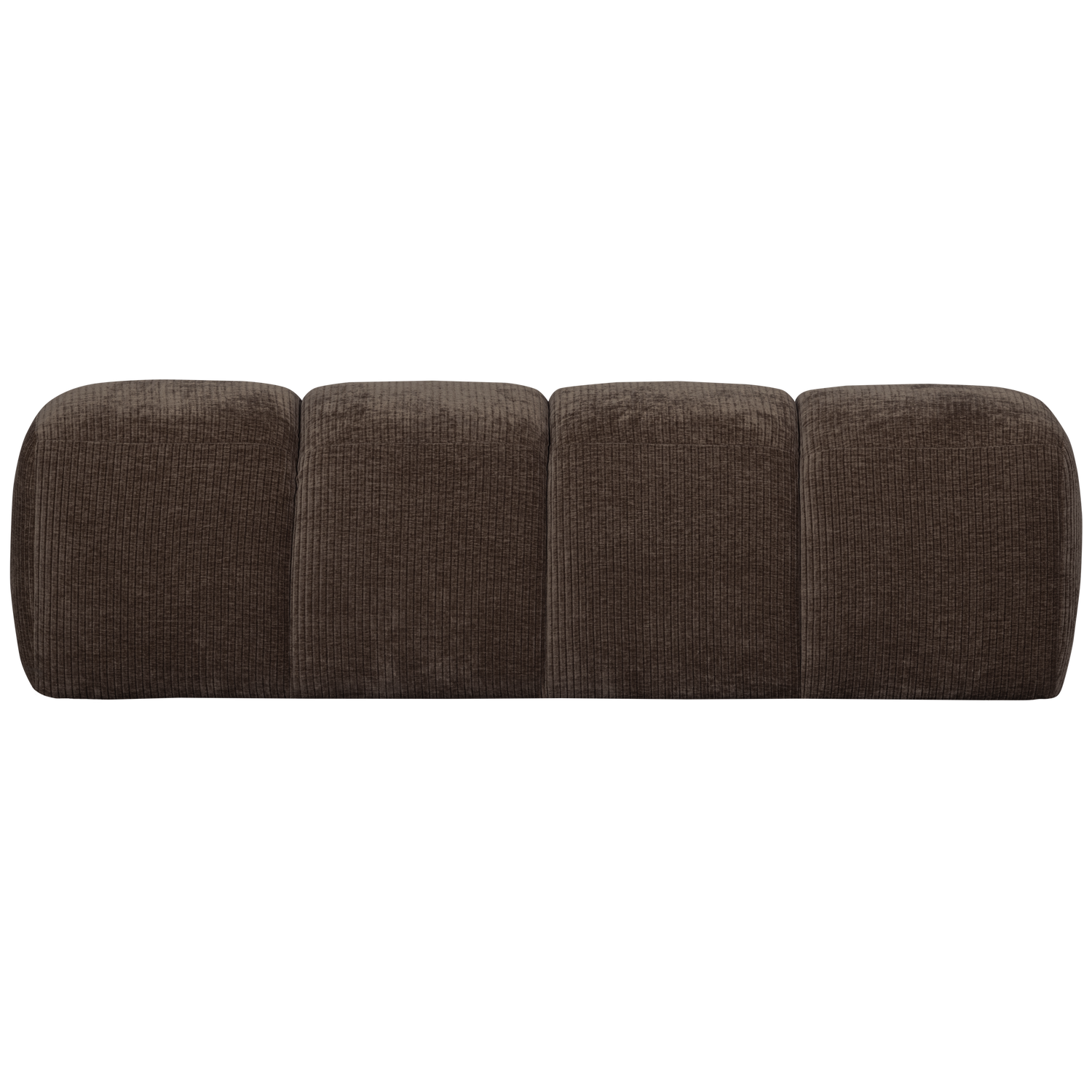 WOOOD Eetbankje 164 cm Mojo - Ribstof - Bruin - 49x164x45