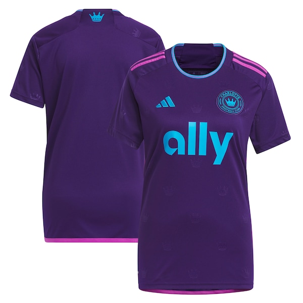 Charlotte FC adidas Women's 2023 Crown Jewel Kit Replica Jersey - Purple