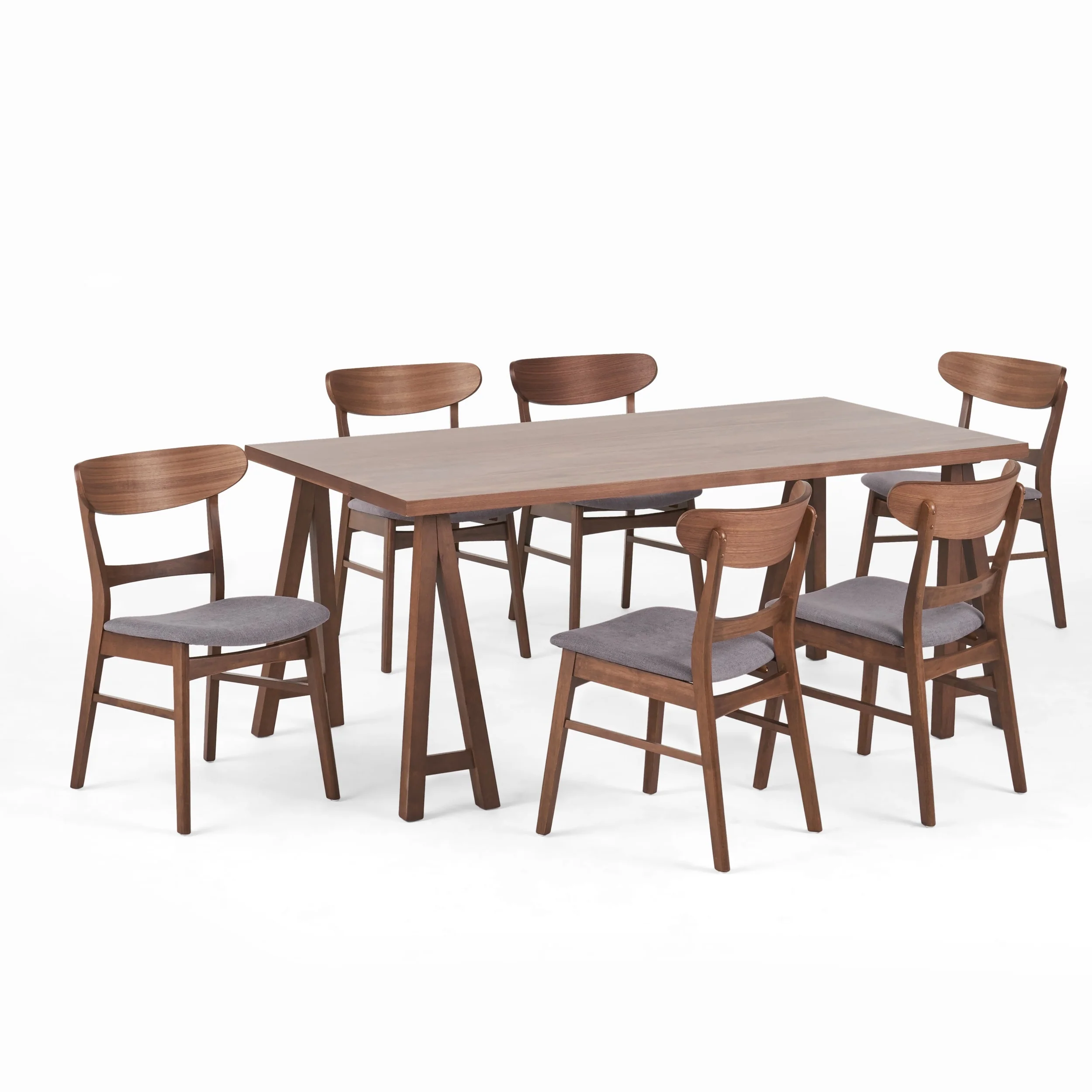 Idalia Mid-Century Modern 7 Piece Dining Set by Christopher Knight Home