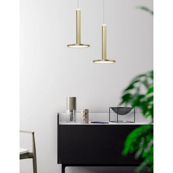 Pendelleuchte »Palencia«, LED, 10 W, Höhe: 120 cm, goldfarben