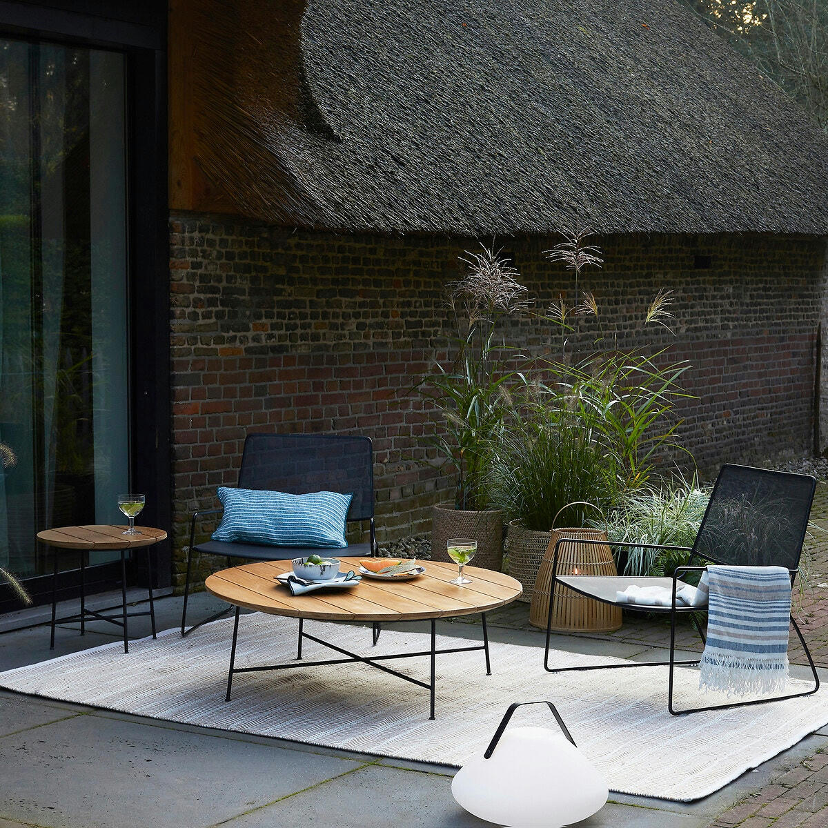 Fauteuil de jardin en métal Wallace