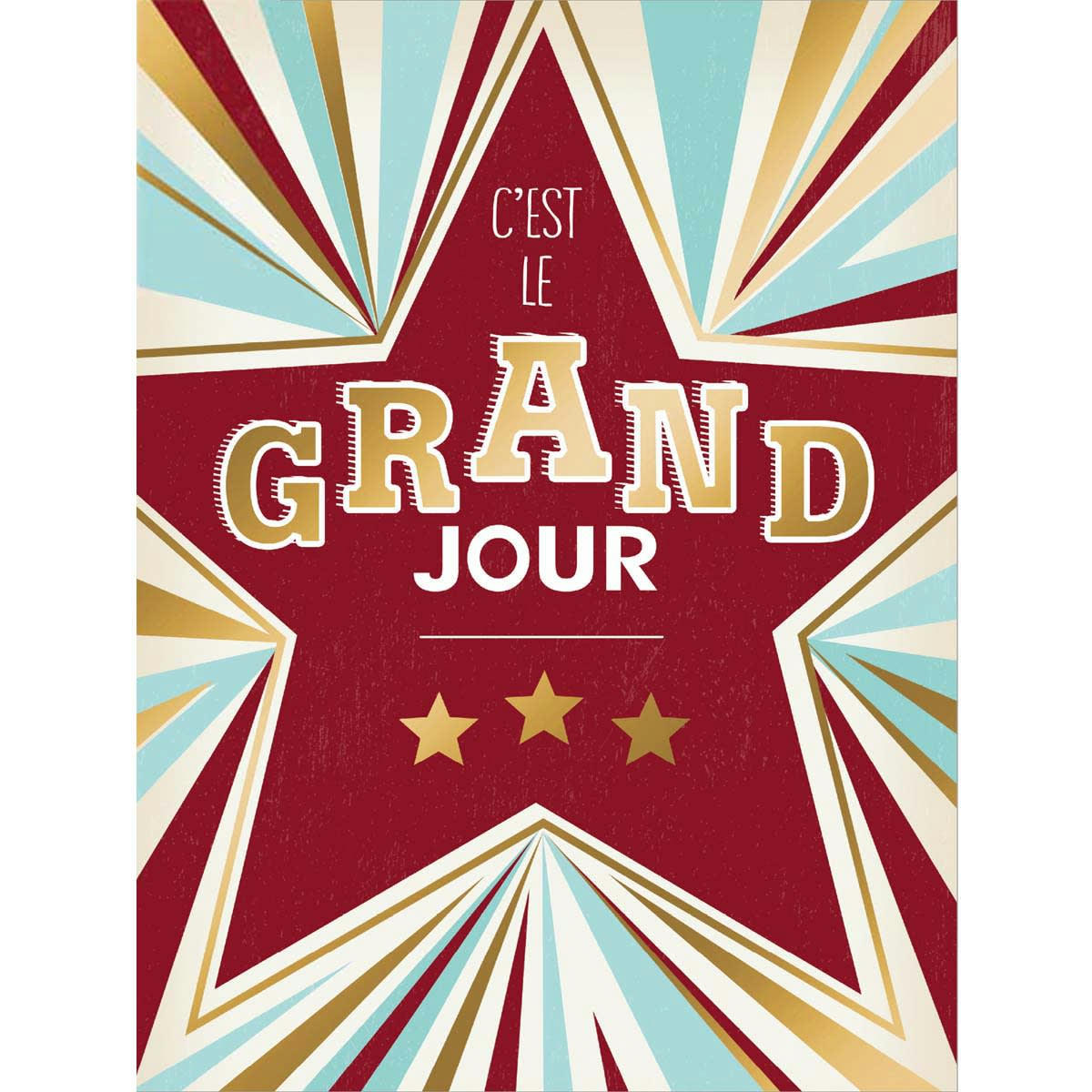 - Grande Carte Anniversaire C'est Le Grand Jour
