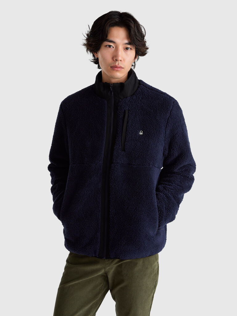 Padded fleece jacket