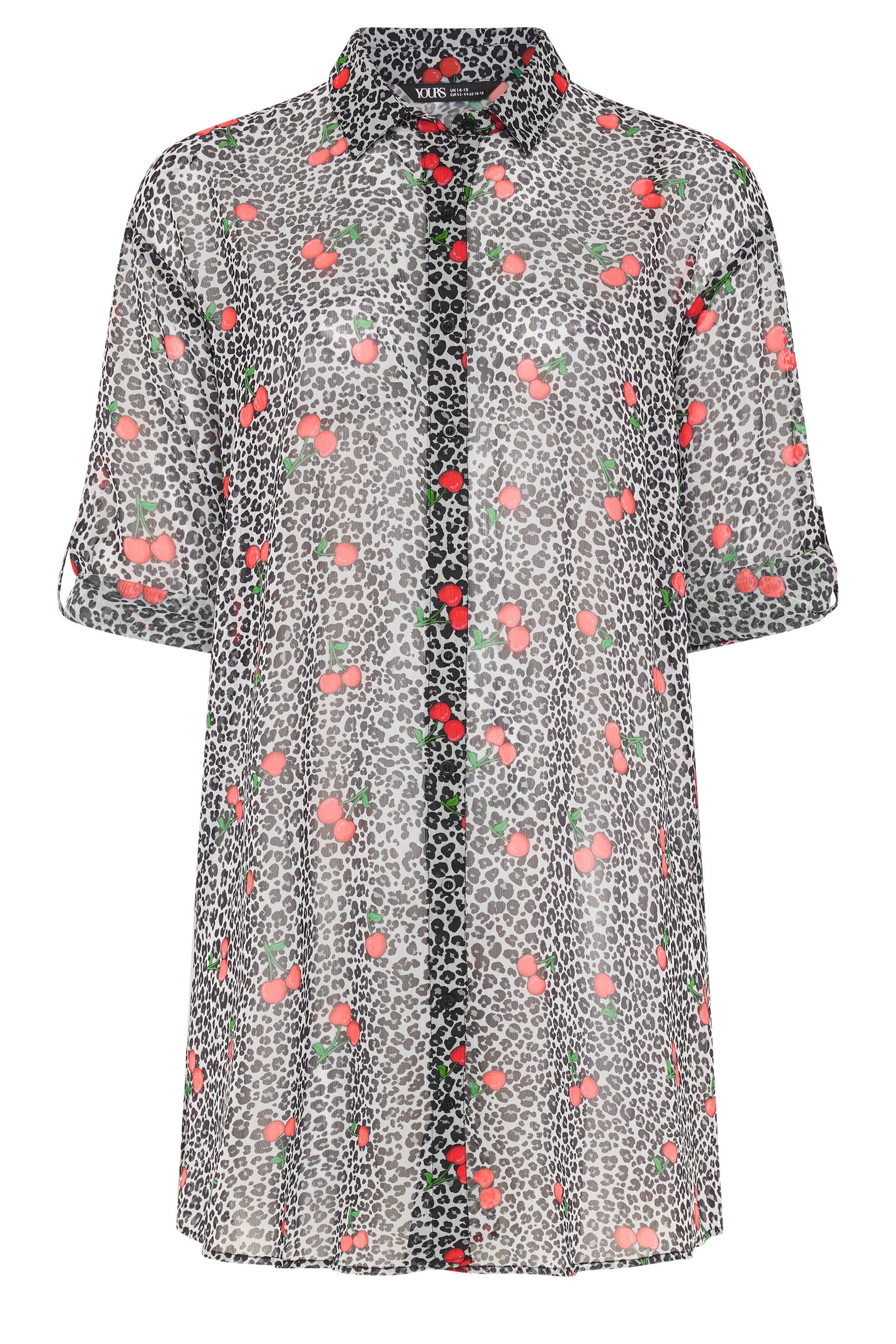 Yours Leopard Cherry Cover Up