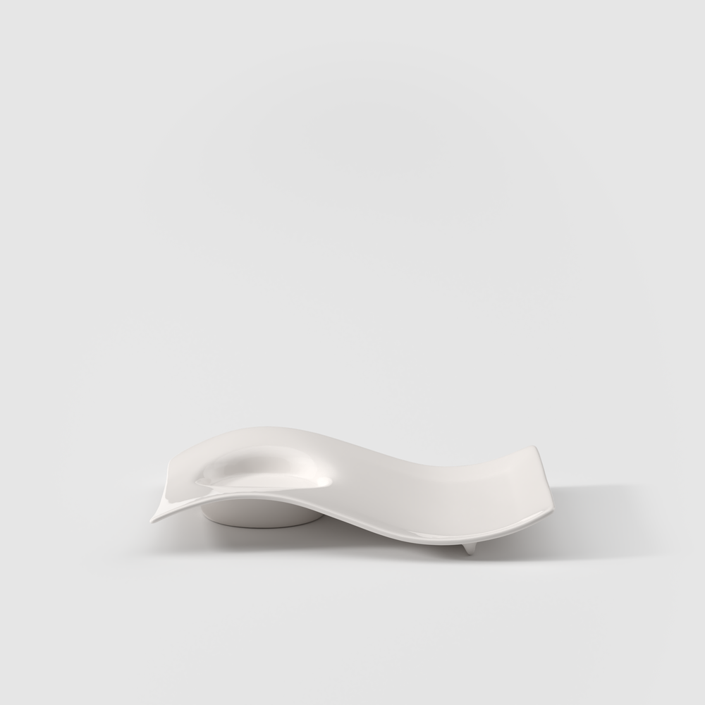 NewWave White coffee cup saucer - White, 8.7'' x 6.7'', Premium Porcelain