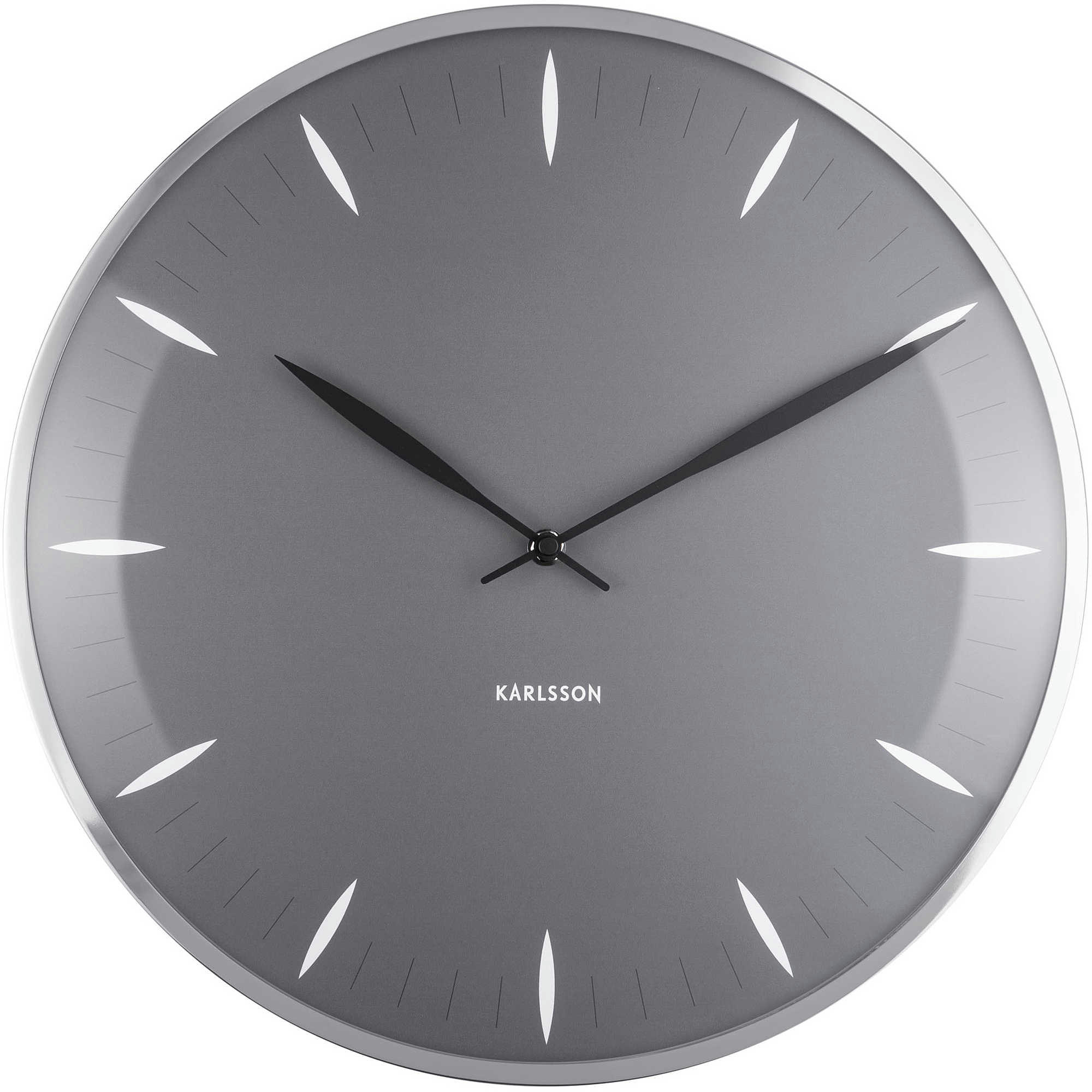 WALL CLOCK - Horloge murale diam. 40 cm gris foncé