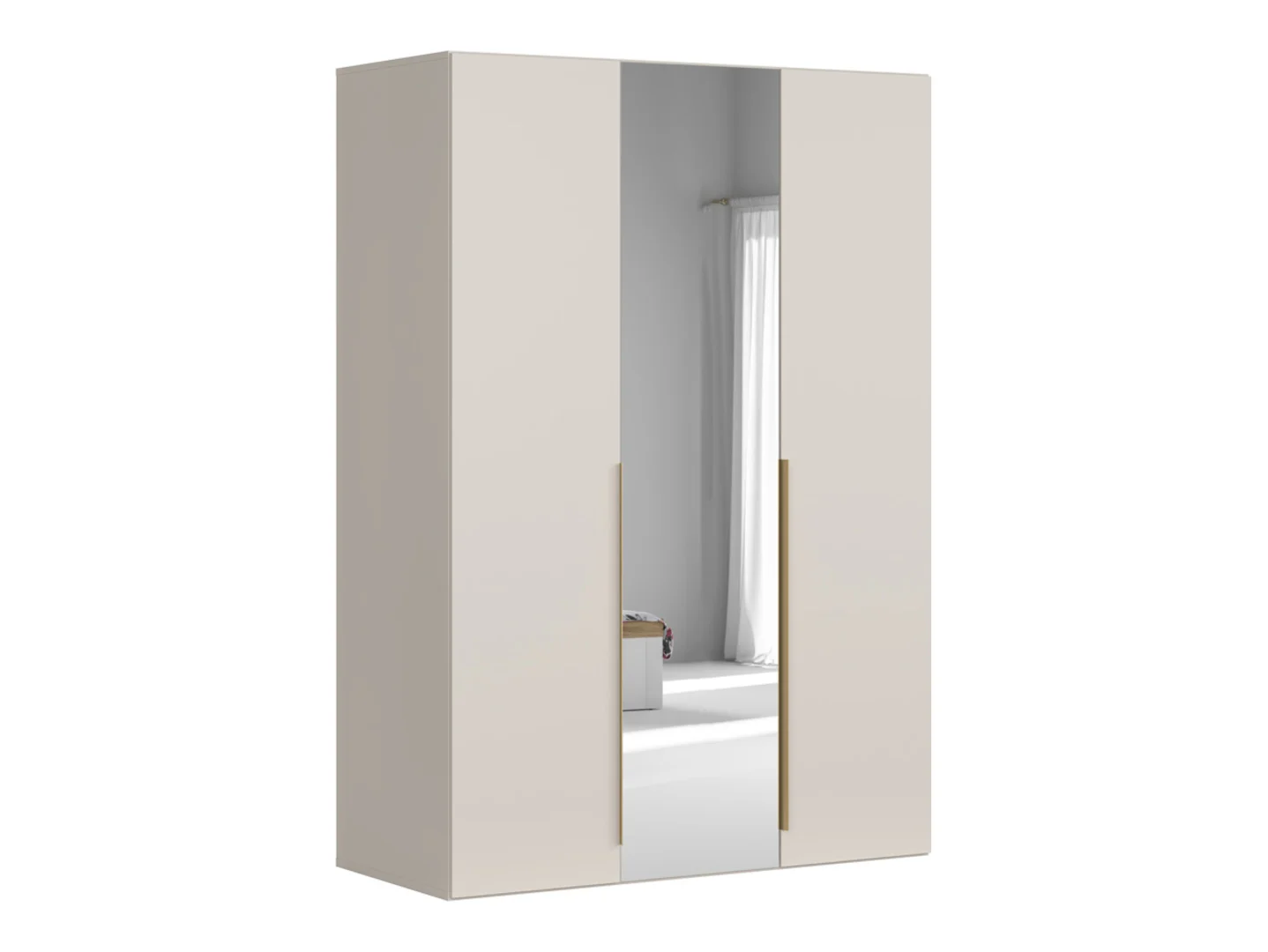 Szafa trzydrzwiowa Flex 150 cm z lustrem kaszmir