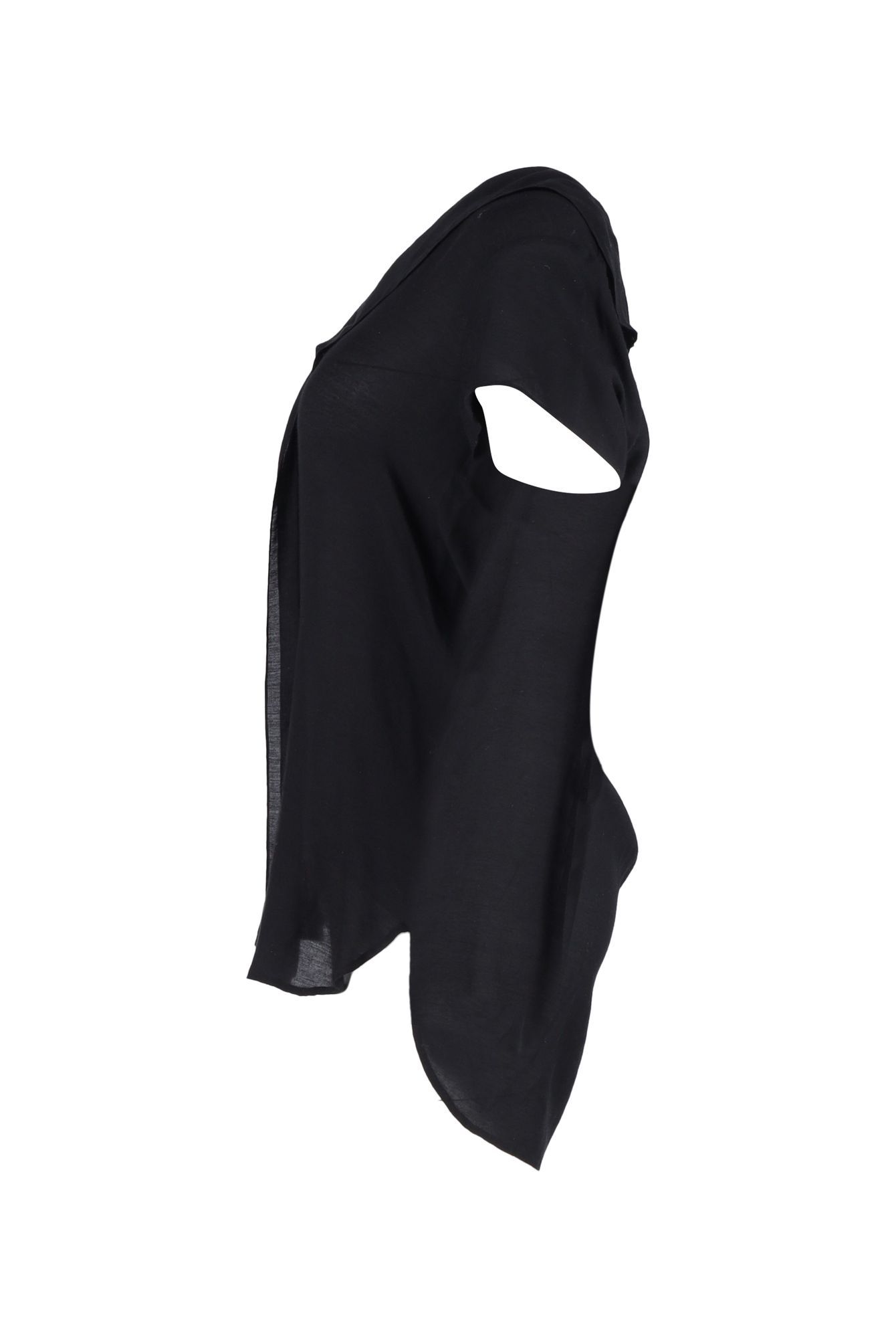 Lanvin Preloved V-neck Blouse in Black Synthetic