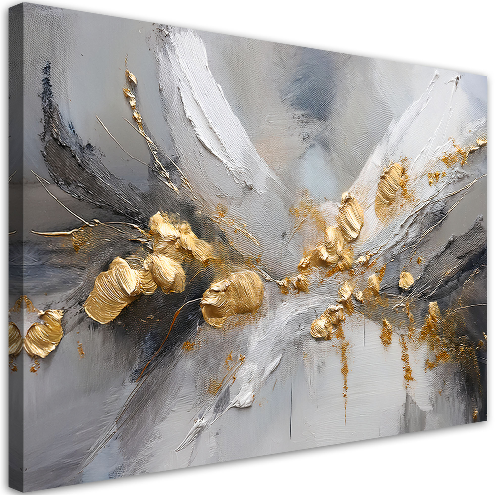 Feeby Obraz na płótnie, Złoto Glamour Abstrakcja 60x40