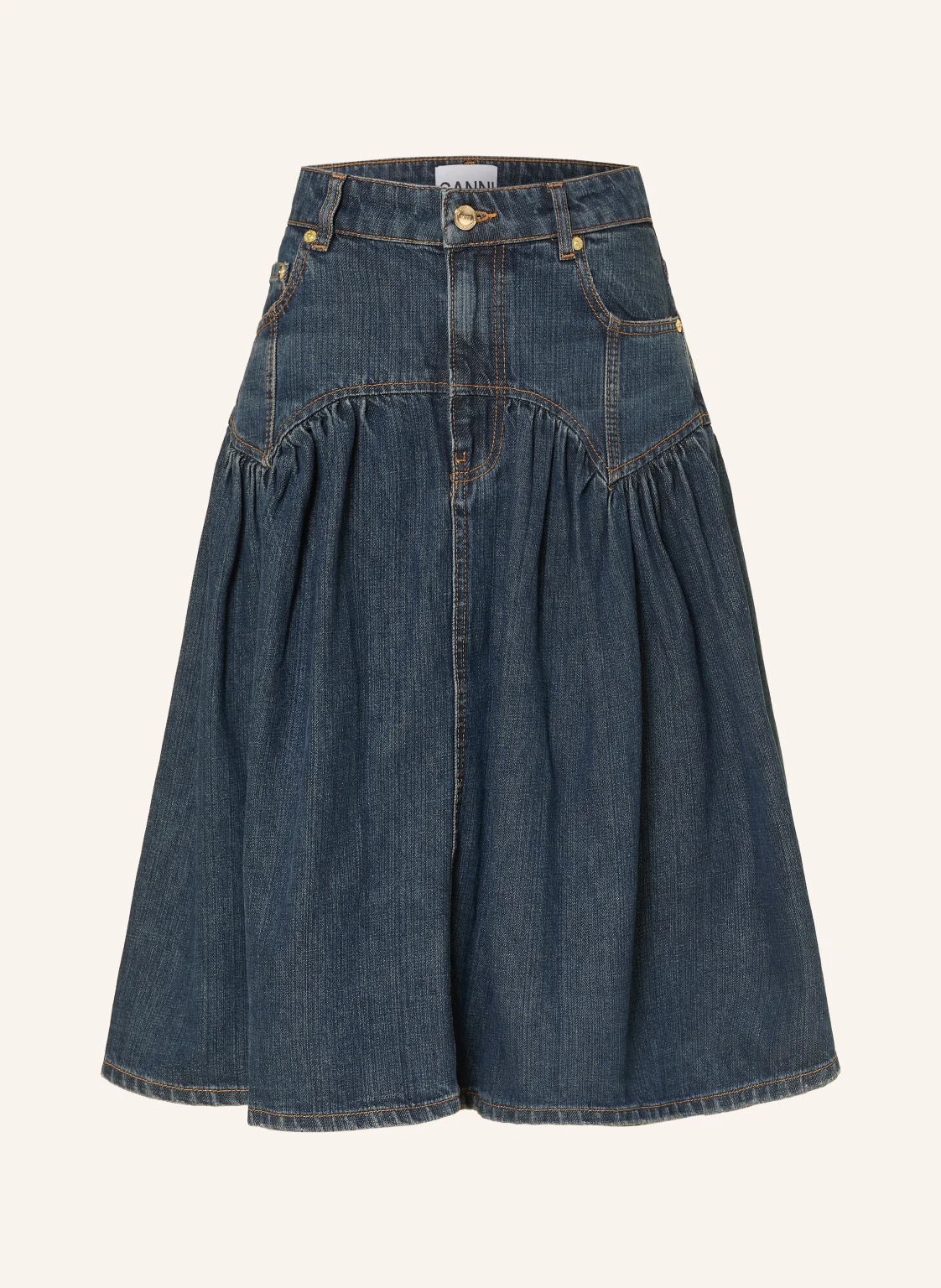 GANNI Jeansrock