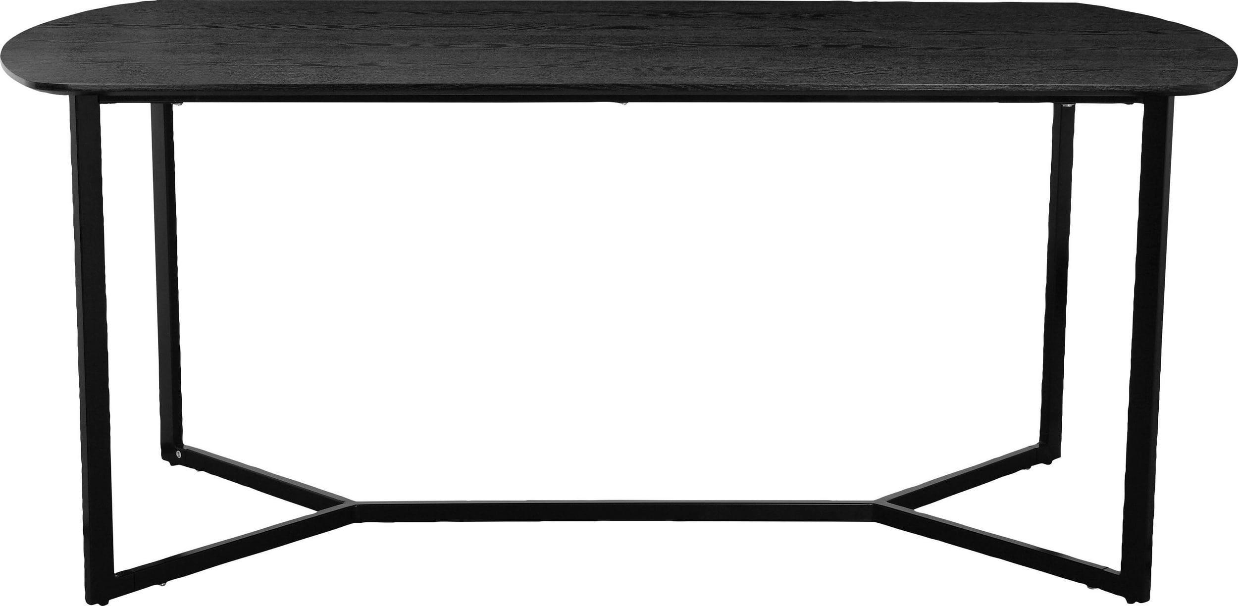LEAN - Table de salle à manger 180 cm 8 personnes en Noir