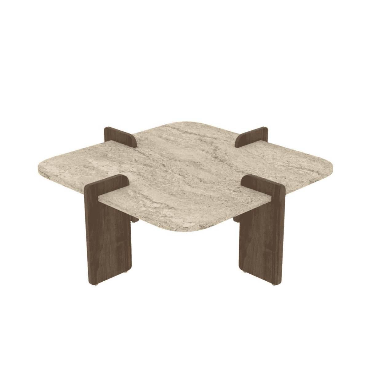 Calicosy - LUMA Salontafel - Naturel - 90x90x35 cm