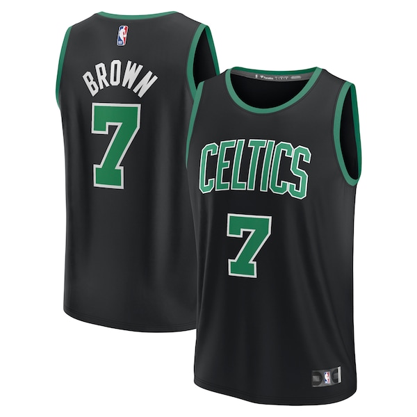 Jaylen Brown Boston Celtics  Youth Fast Break Replica Player Jersey - Statement Edition - Black