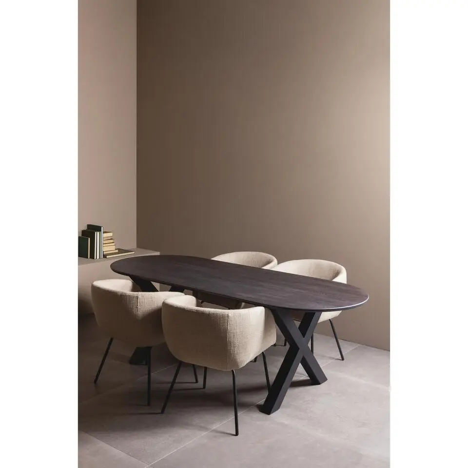 WOOOD Tablo Alkmaar Poot 1 Stuks - Metaal - Zwart - 72x79x10