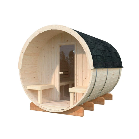 Fasssauna, HxT: 225 x 294 cm, Fichte