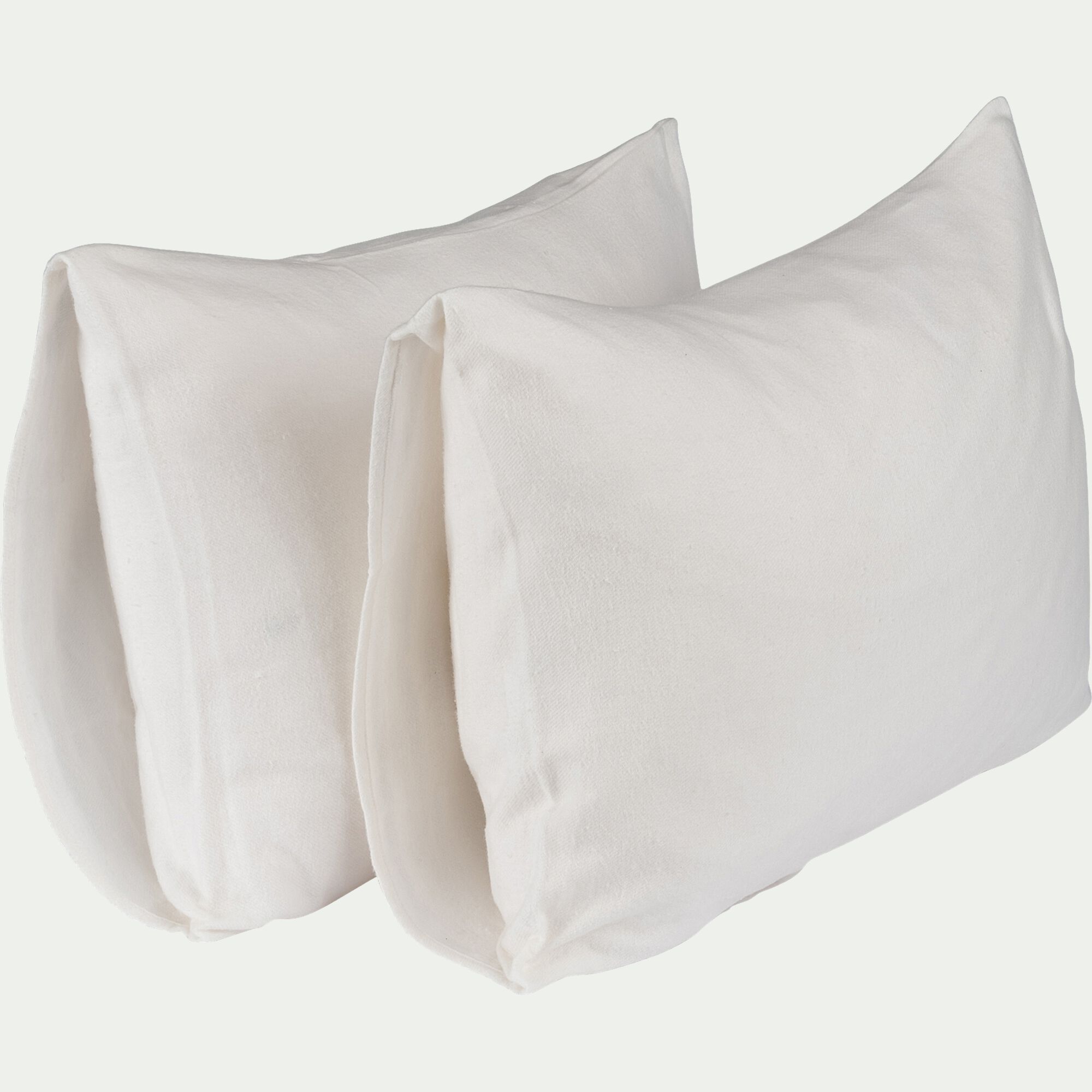 CINA - Lot de 2 protège-oreillers en coton recyclé - 50x70cm