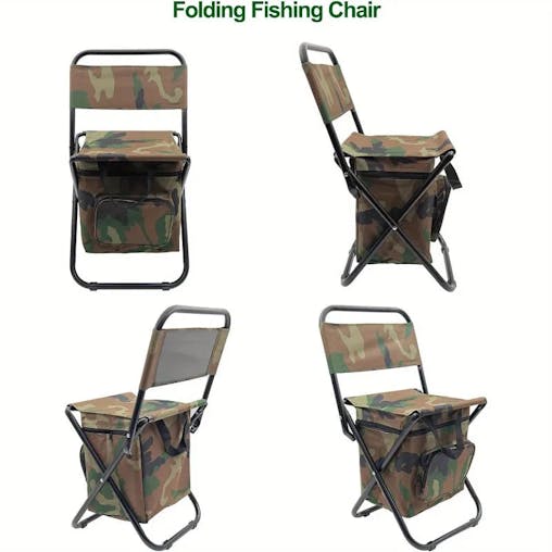 NNEOBA Foldable Camping Chair with Cooler Bag