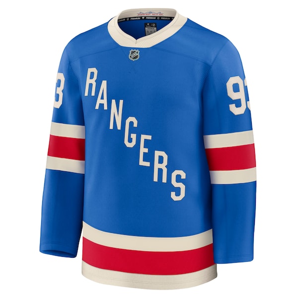 Mika Zibanejad New York Rangers  Centennial Premium Jersey - Blue