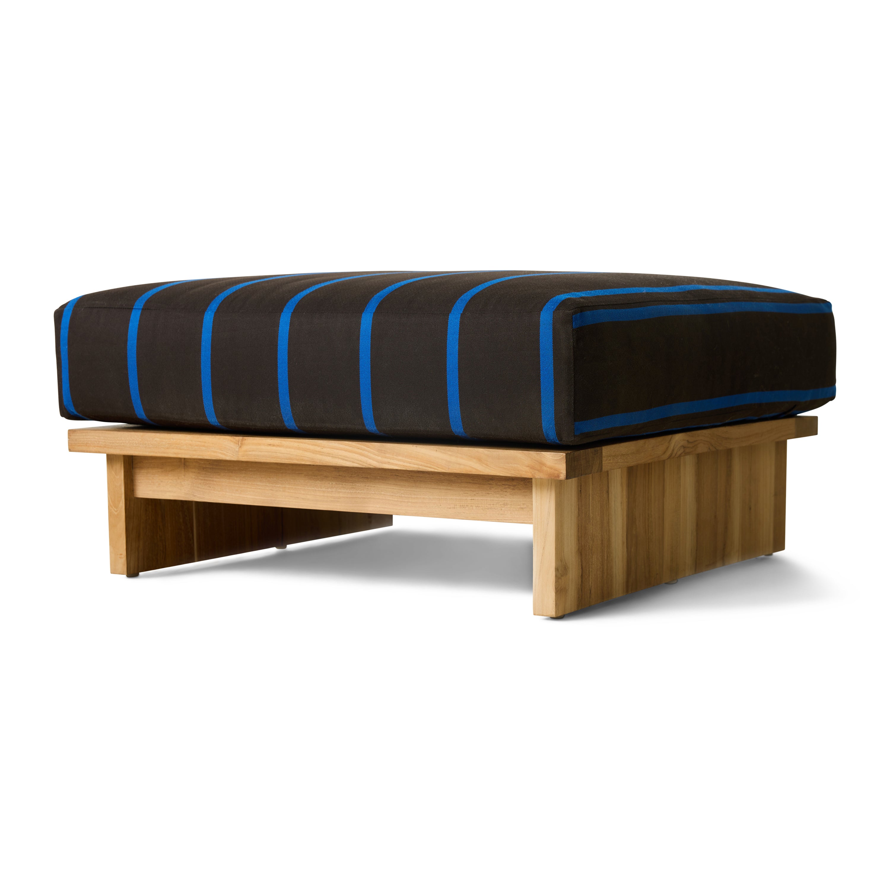 HKliving Teak Hocker - Burnt Sky