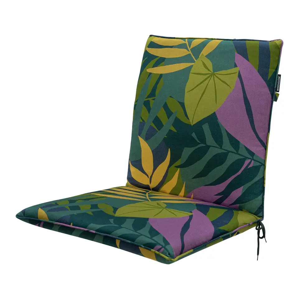 Madison - Stapelstoelkussen Iven green - Ca. 97x49 cm - Set van 4