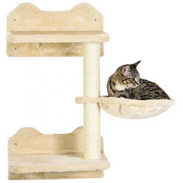 Kletterwand, LxBxH: 40x28x73 cm, beige, cremeweiß