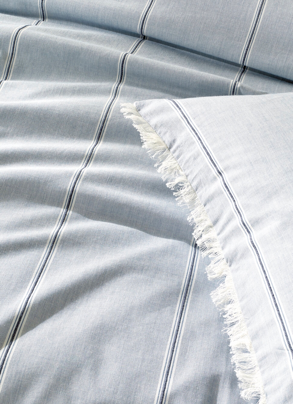 HOUSSE DE COUETTE à RAYURES NAÏADE BLEU