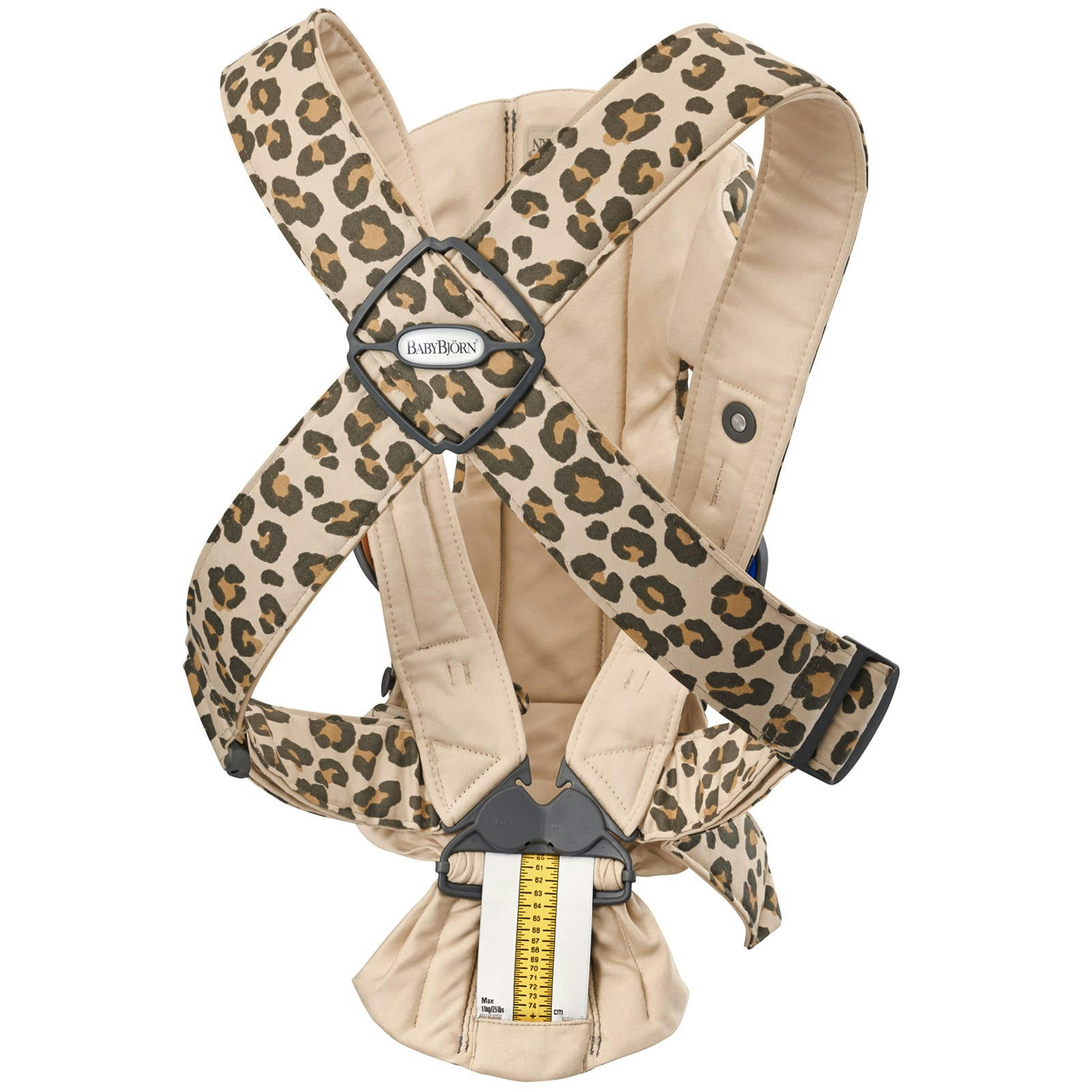 - Porte bébé Mini en coton Léopard beige