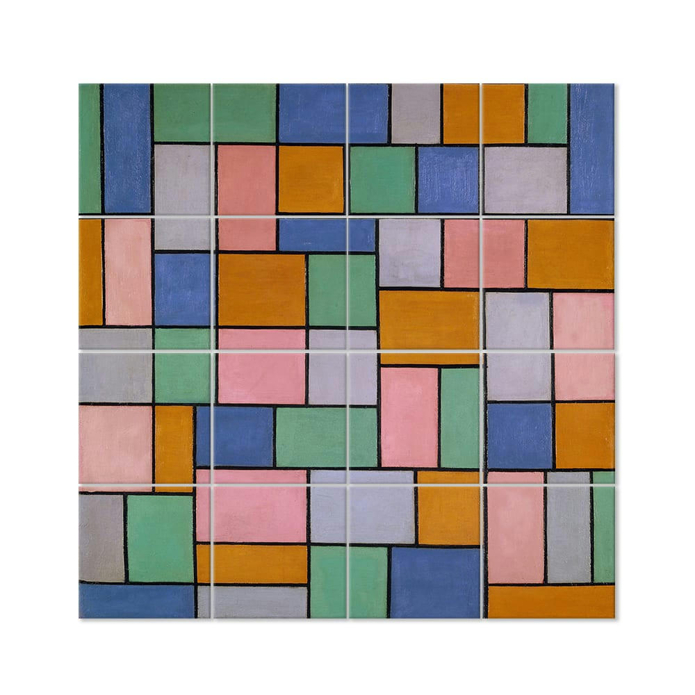 - Tableau Composition en Dissonances - Theo van Doesburg 200x200cm