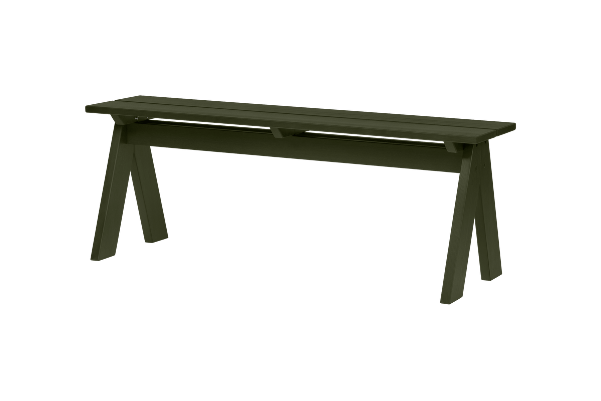 noo.ma Navo Bench - buitenbank van grenenhout, Forest Green
