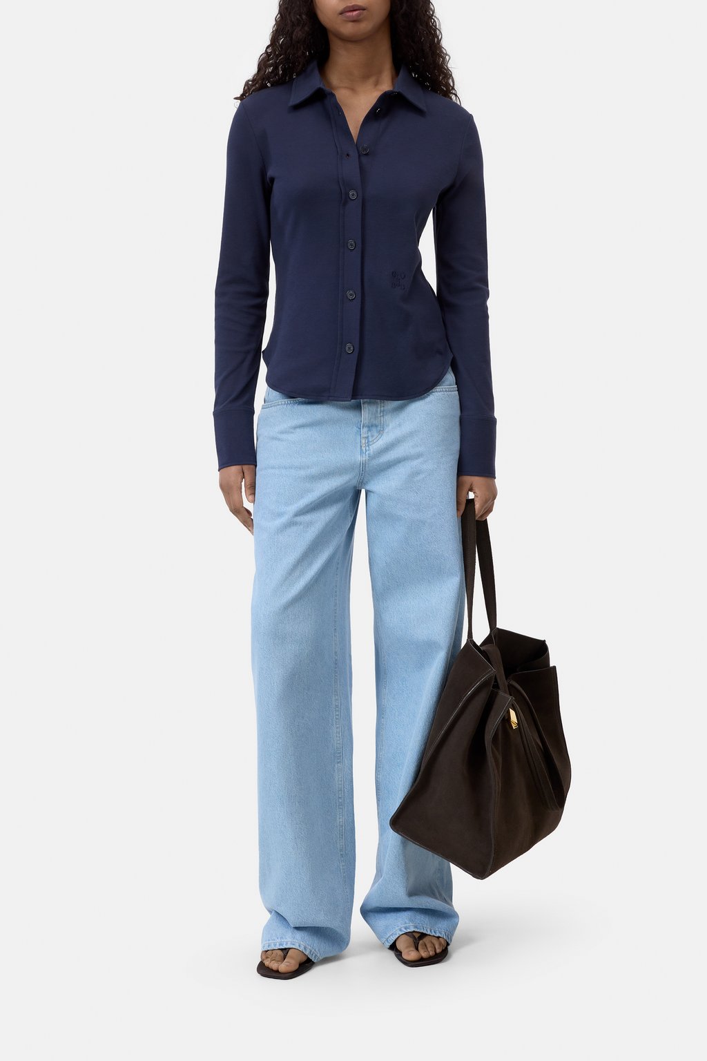Jersey-Bluse