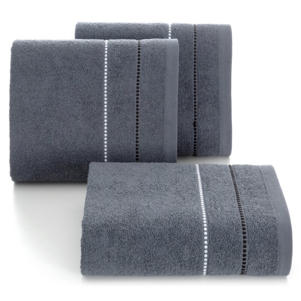 Ręcznik Suzi 30x50 popielaty 500 g/m2 frotte bawełniany
