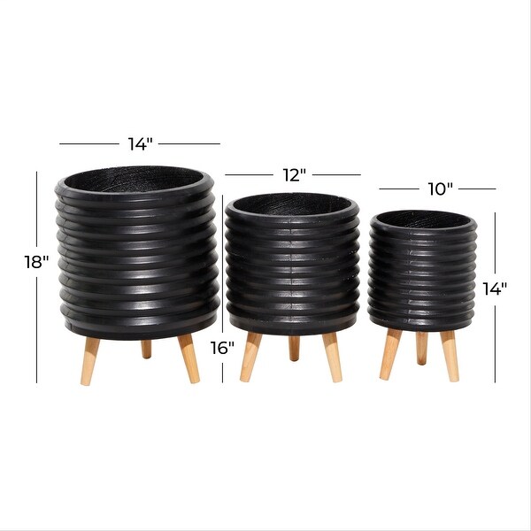 MgO Contemporary Planter (Set of 3) - S/3 14", 16", 18"H