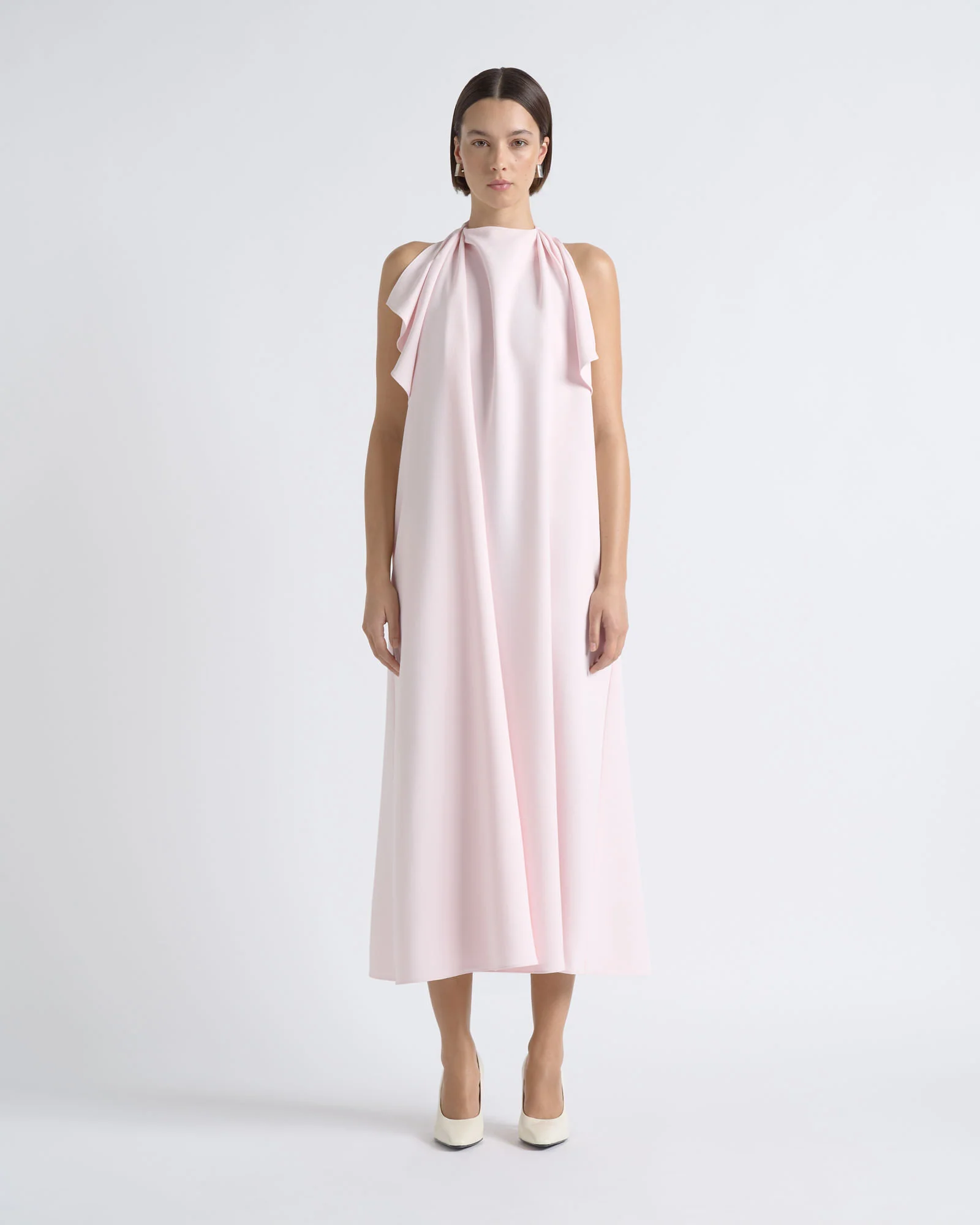 Halter Neck Midi Dress