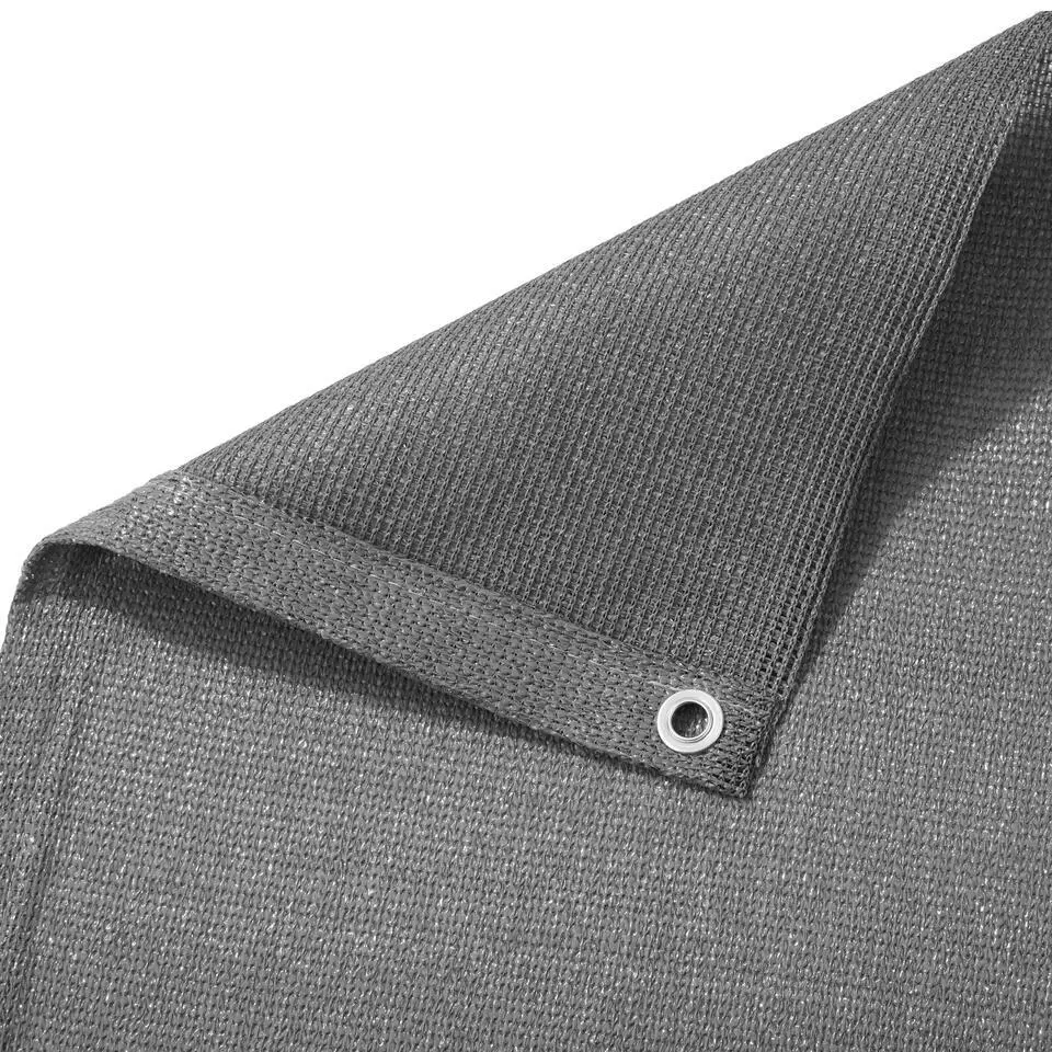 tectake Balkon privacyscherm met metaalversterkte ogen, variant 2, Grijs