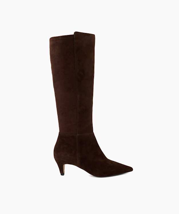 Shasa Brown - Suede Knee-High Boots