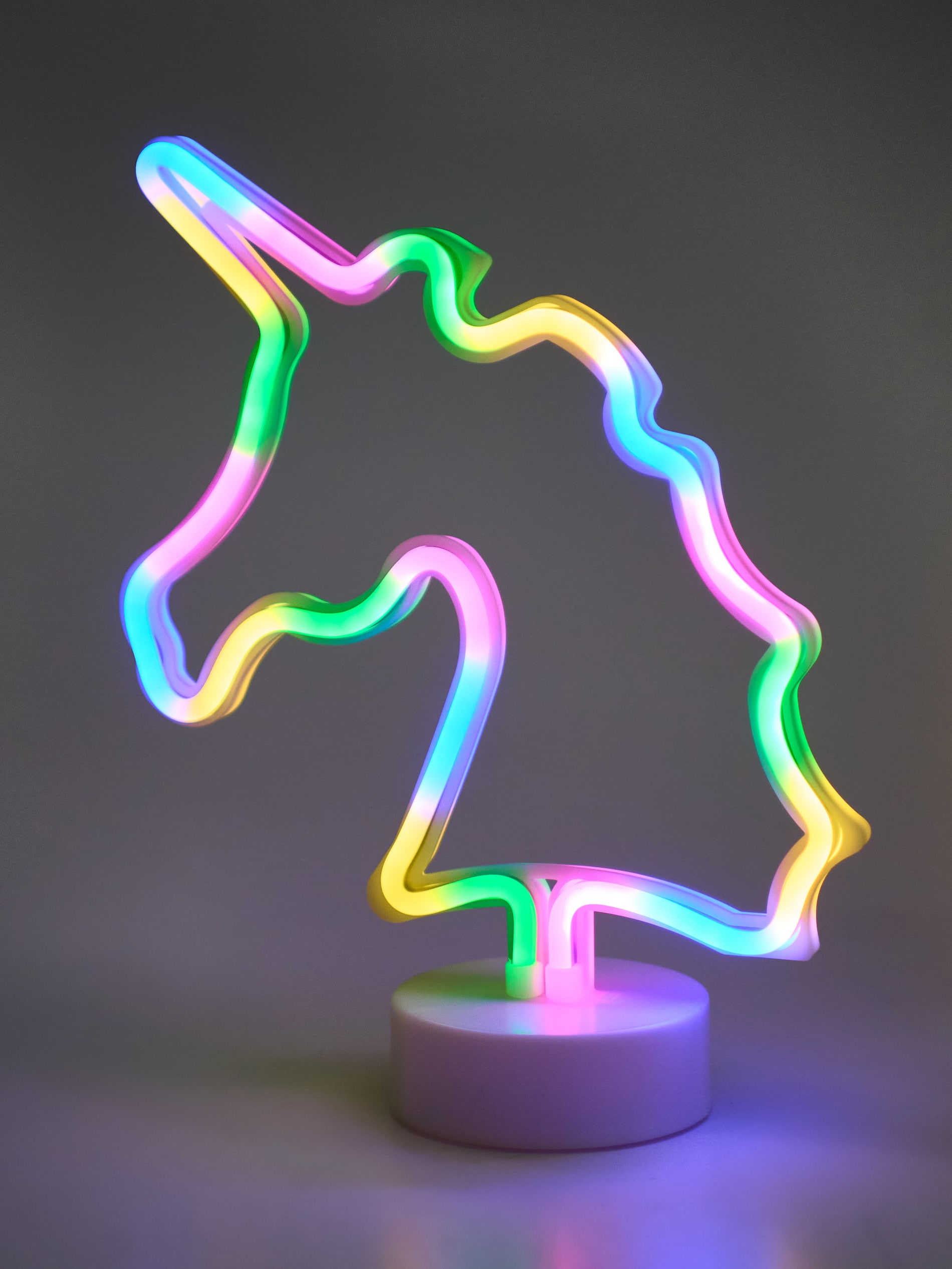 Lampa LED dekoracyjna w kształcie jednorożca