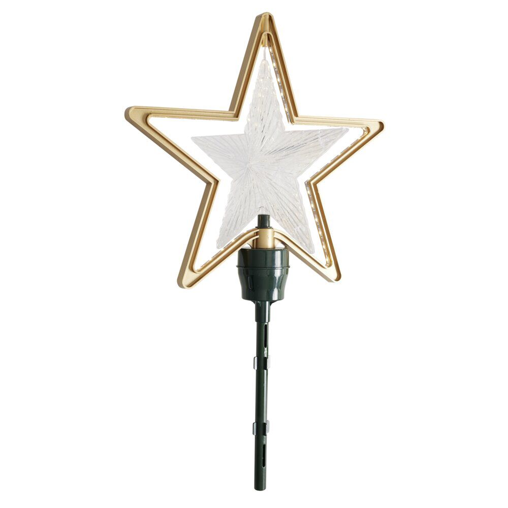 étoile de sapin animée LED blanc 31,5x7xH54,5cm