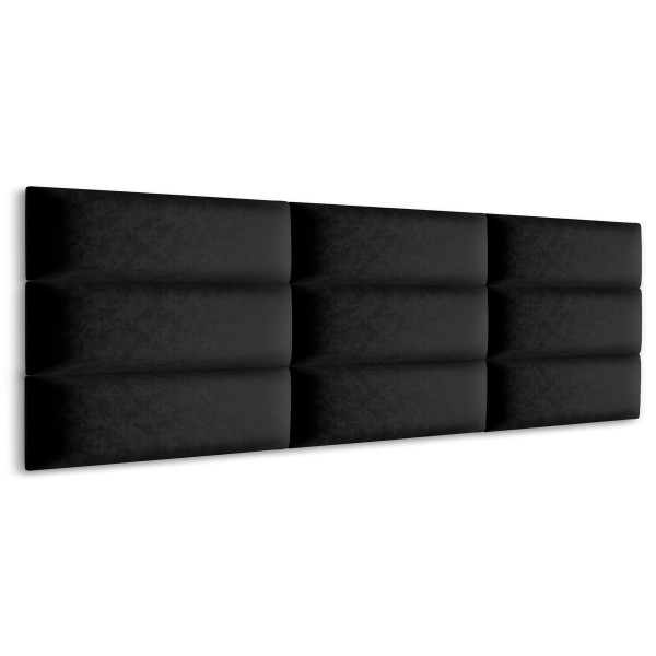 Panel Tapicerowany Czarny 60x20cm