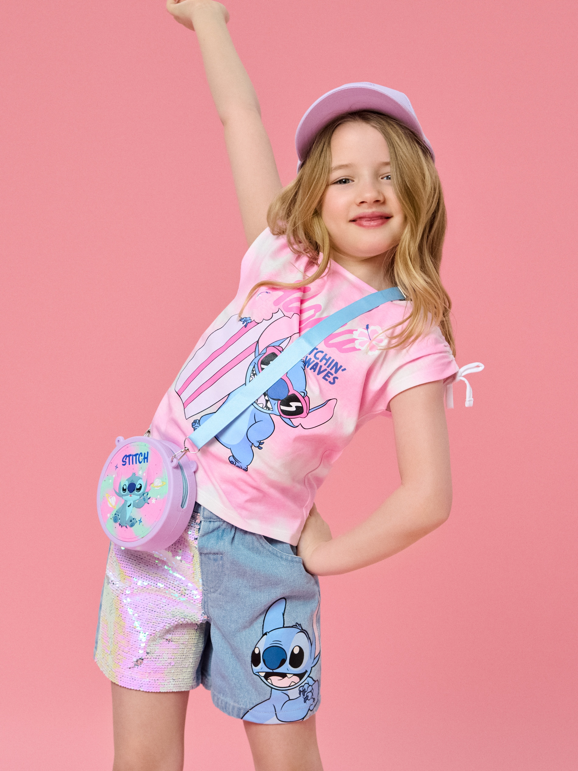 Bawełniana koszulka bez rękawów Stitch