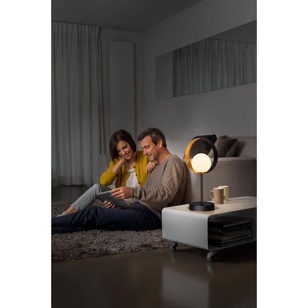 BORDLAMPE LEDVANCE MEMPHIS SVART/GULL