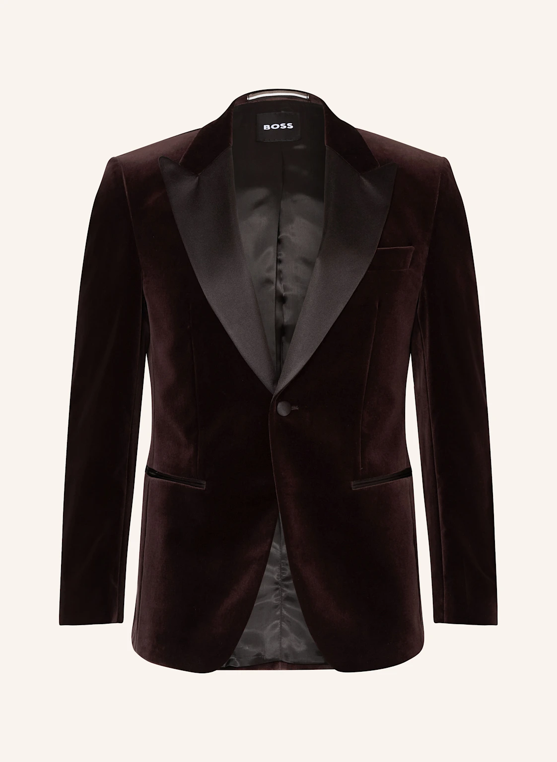 BOSS Smoking-Sakko H-HUTSON-TUX-254 Slim Fit aus Samt