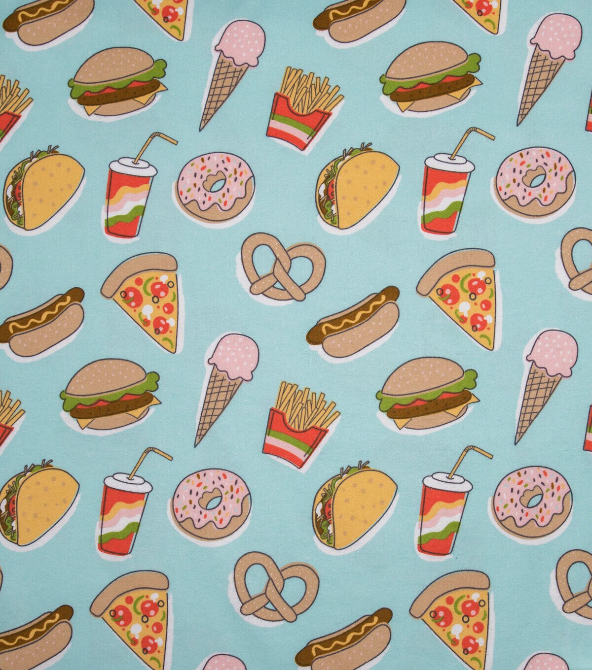 Super Snuggle Junk Food Flannel Fabric