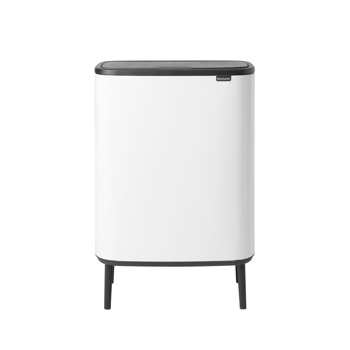 Brabantia Bo Touch Bin Hi, met 1 binnenemmer, 60 liter - White