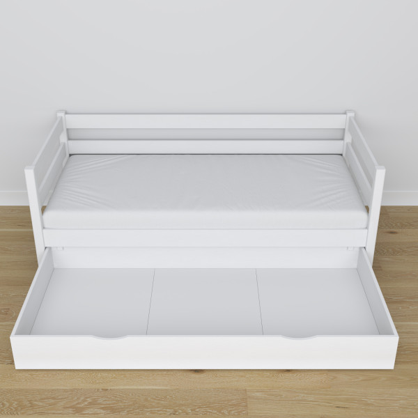 Drewniane łóżko sofa z szufladą N01