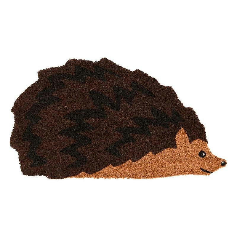 - Paillasson animal en fibres de coco revers antidérapant hérisson